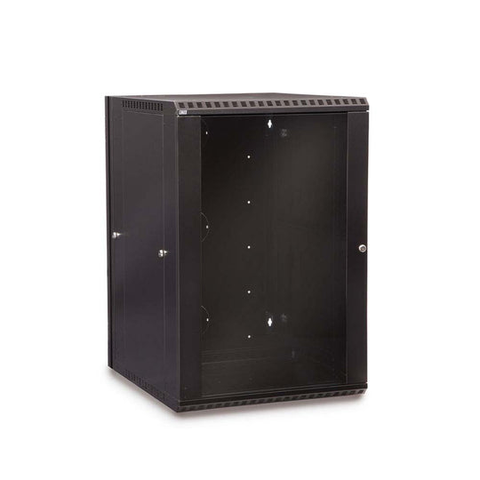 Kendall Howard LINIER Swing-Out Wall Mount Cabinet, Glass Door - 18U