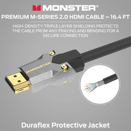 Monster M-Series 1000 Certified Premium Ultra High Speed HDMI Cable - 4K@60Hz, 22.5 Gbps