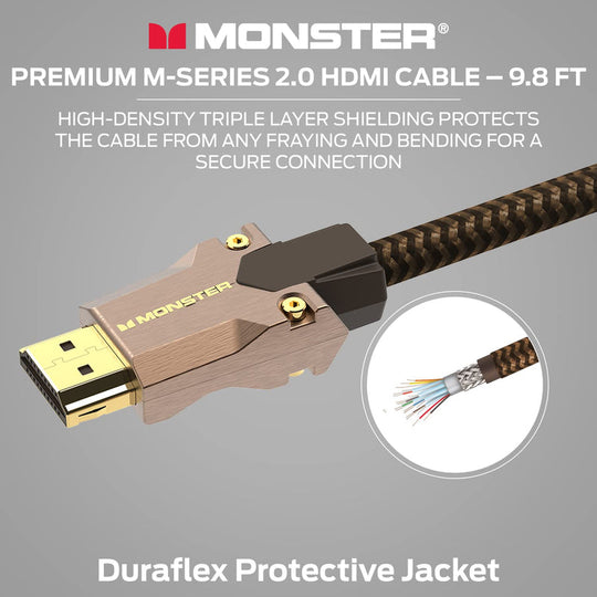 Monster M-Series 2000 Certified Premium Ultra High Speed HDMI Cable - 4K@60Hz, 25 Gbps