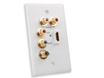 Vanco 120920 HDMI Wall Plate w/ Component Video and RCA