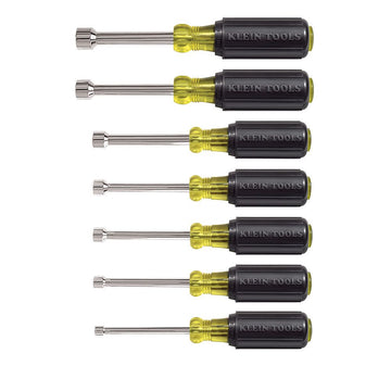 Klein Tools 631 Nut Driver Set - 7 Pieces, 3 Inch Shafts