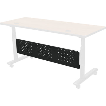 MooreCo Height Adjustable Flipper Modesty Panel, Black