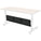 MooreCo Height Adjustable Flipper Modesty Panel, Black