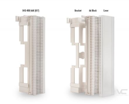 Vertical Cable 66 Punch Down Block with Bracket