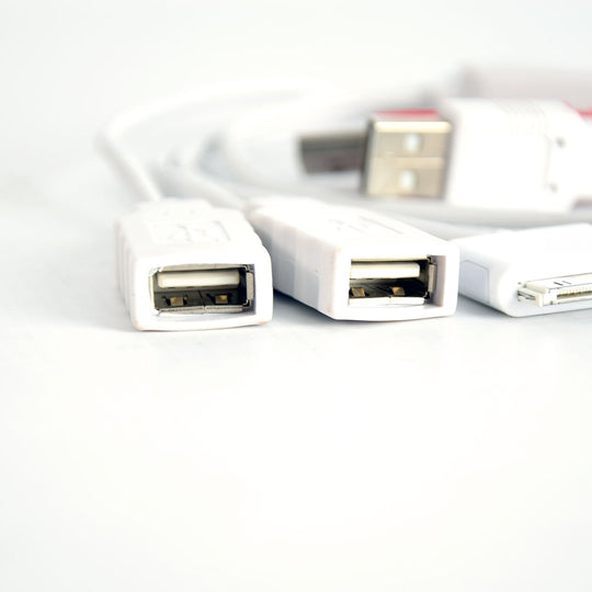 4 Port USB 2.0 Squid Hub - Mini-B 5 Pin, 30-Pin, (2) Female USB