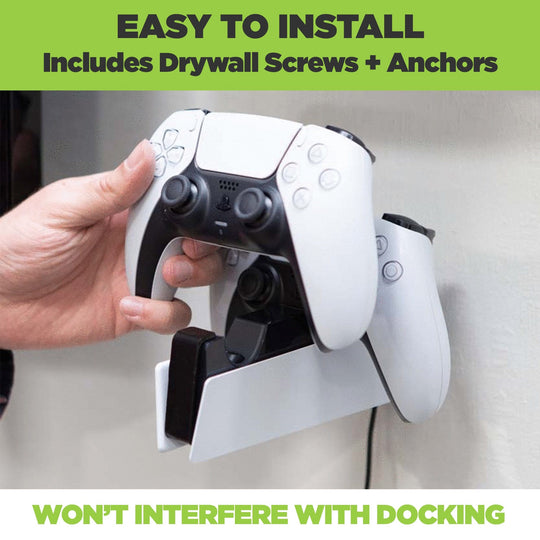 HIDEit PS5 DS | PS5 DualSense Charging Station Wall Mount