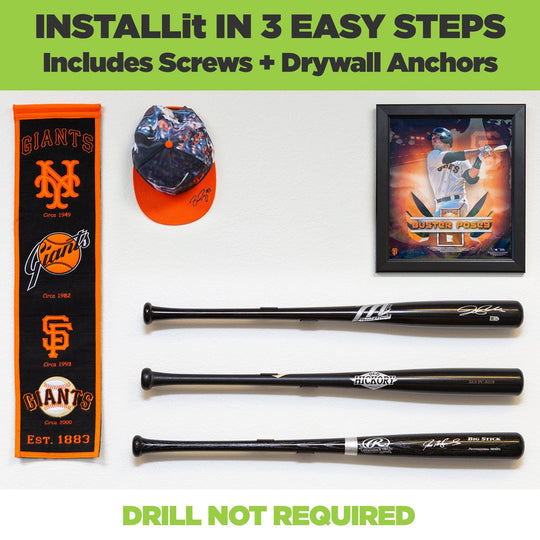 HIDEit HBat | Horizontal Baseball Bat Mount