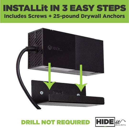 HIDEit Uni-PB | Universal Power Brick Wall Mount