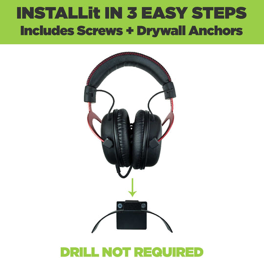 HIDEit Uni-H | Universal Headset Wall Mount
