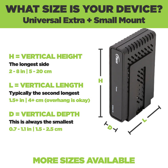 HIDEit Uni-XS | Adjustable Extra Small Electronic Device Wall Mount