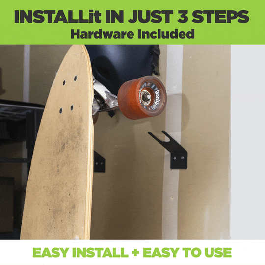 HIDEit VSkate | Vertical Skateboard Mount