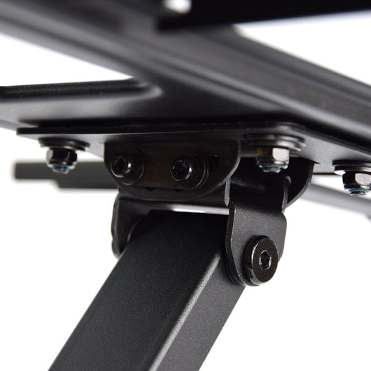 Rhino Brackets Articulating Curved and Flat Panel Single Stud TV Wall Mount w/ In-Wall Wire Hider Kit for 32-55 Inch Screens