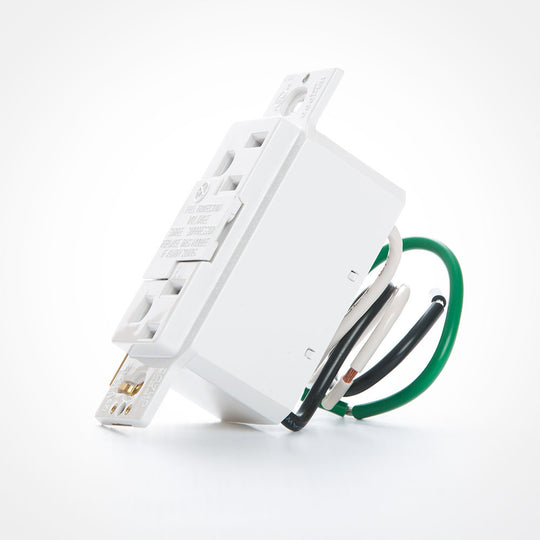 DataComm Recessed Low Voltage Media Plate w/ Duplex Surge Suppressor