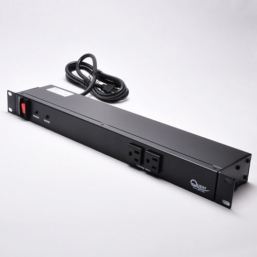 Quest HPS-E10A 19 Inch 10 Outlet Horizontal Power Strip