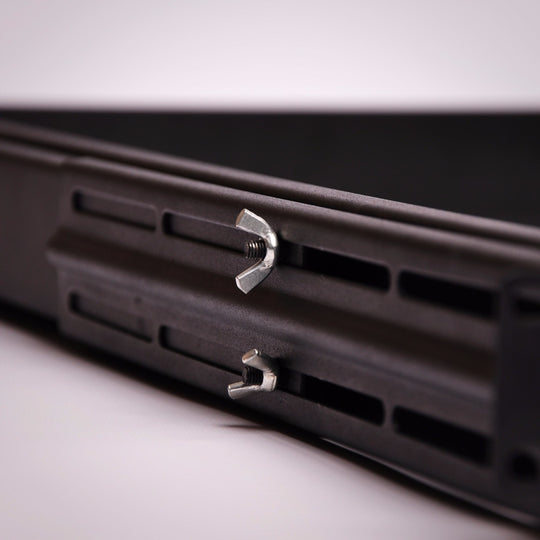 Quest 26 Inch (37 Inch Ext) 1 Unit (1U) Vented High-Load Capacity Sliding Rack Shelf