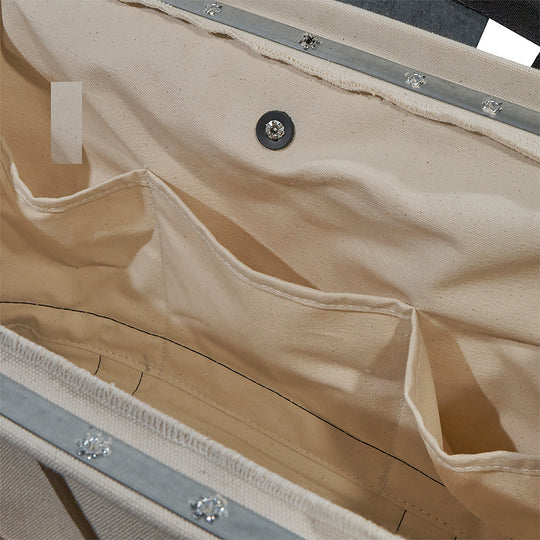 Klein Tools 5003-18 18 Inch Canvas Tool Bag with Leather Bottom