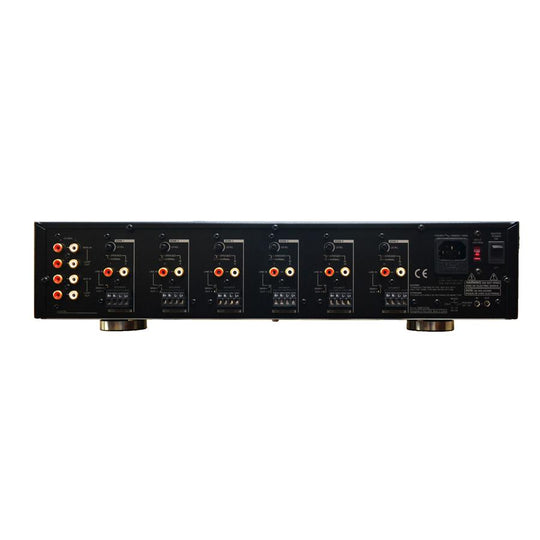 Current AudioAMP1270 6 Zone 12 Channel 70 Watts Per Channel Amplifier plus 6 pairs BCS80FL 8" In-ceiling Contractor Series Speaker Bundle