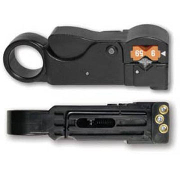 Platinum Tools 15034C E Series 3-Level Coaxial Cable Stripper (for RG-59/62/6/6 Quad)