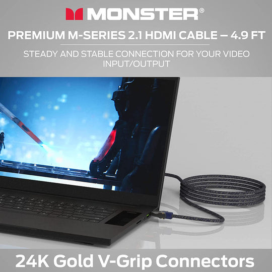 Monster M-Series 3000 Certified Premium Ultra High Speed HDMI Cable - 8K@60Hz, 48Gbps