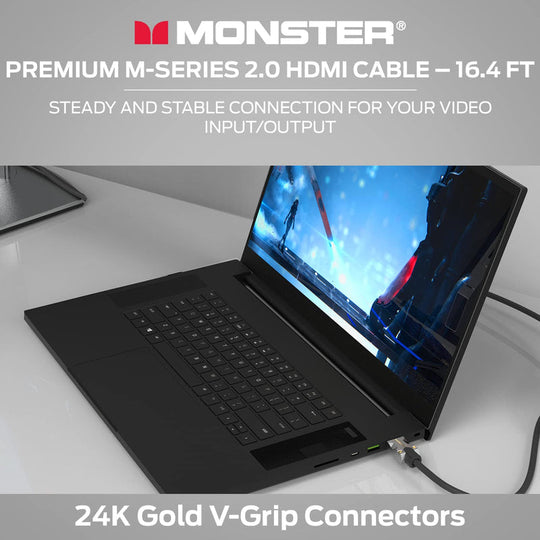 Monster M-Series 1000 Certified Premium Ultra High Speed HDMI Cable - 4K@60Hz, 22.5 Gbps
