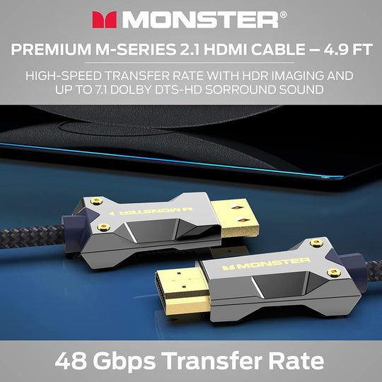 Monster M-Series 3000 Certified Premium Ultra High Speed HDMI Cable - 8K@60Hz, 48Gbps