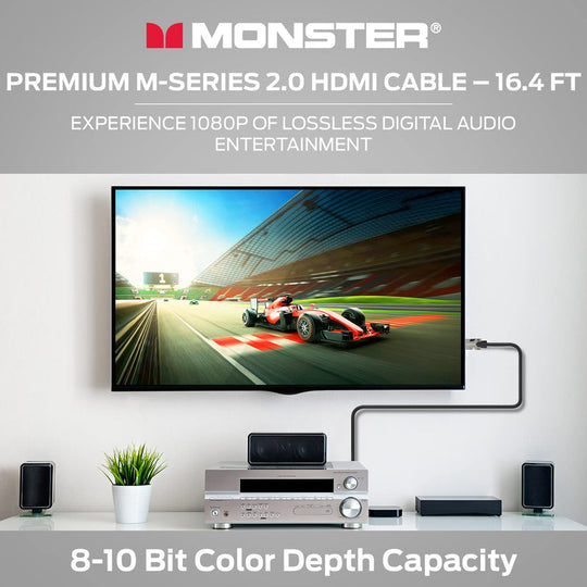 Monster M-Series 1000 Certified Premium Ultra High Speed HDMI Cable - 4K@60Hz, 22.5 Gbps