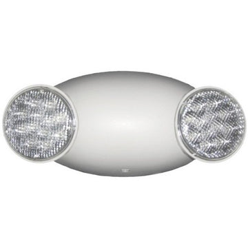 Morris Round Head LED Emergency Light Self Diagnostic White