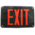 Morris Compact Cold Weather & Wet Location LED Exit Sign Battery Backup Red LED Black Housing