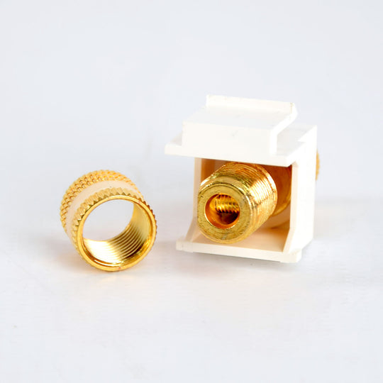 Banana Plug Keystone Insert, White