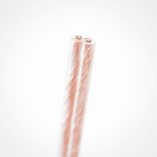 Flexible Clear Polarized Speaker Wire - 12AWG, 14AWG, 16AWG, 18AWG