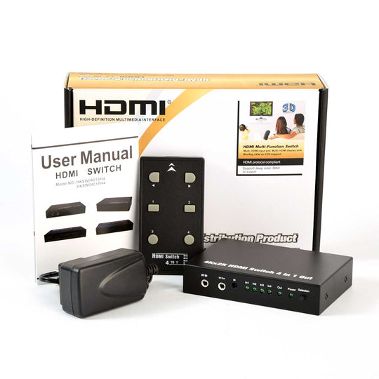 HDMI 4x1 Switch with Remote - 3D Ready