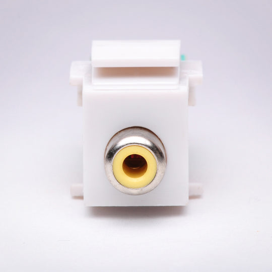 Composite RCA (Yellow) Balun over CAT5 Keystone Jack