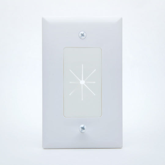 DataComm Bulk Cable Wall Plate with Flex Opening