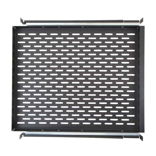Kendall Howard 20x16.5 Inch (18 Inch Ext) 1U Vented Sliding Rack Shelf