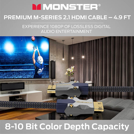 Monster M-Series 3000 Certified Premium Ultra High Speed HDMI Cable - 8K@60Hz, 48Gbps