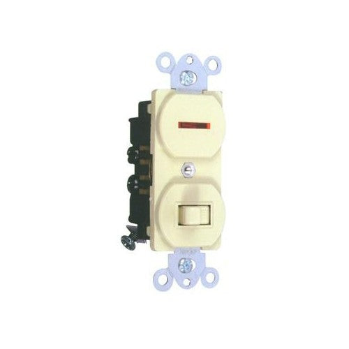 Morris 82095 Single Pole Toggle Switch and Pilot Light 15A-120V