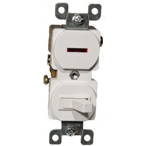 Morris 82095 Single Pole Toggle Switch and Pilot Light 15A-120V