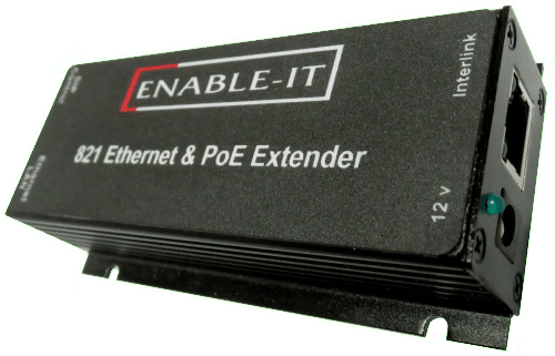 Enable-IT 1-Port PoE Extender Kit  - 100Mbps PoE over 1-pair wiring