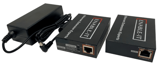 Enable-IT 1-Port PoE Extender Kit  - 100Mbps PoE over 1-pair wiring