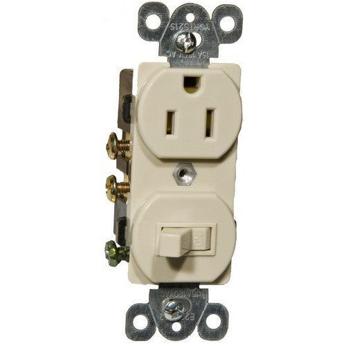 Morris 82175 Combination Single Pole Switch and Receptacle 15A-120V