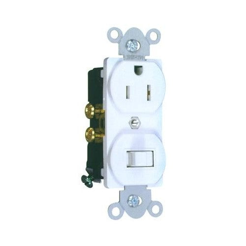 Morris 82175 Combination Single Pole Switch and Receptacle 15A-120V