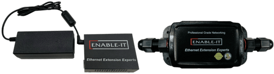 Enable-IT 1-Port Outdoor Coax Ethernet Extender Kit - 100Mbps