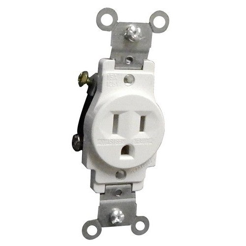 Morris Commercial Grade Tamper Resistant Single Receptacle 15A-125V