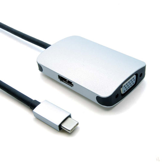 USB-C to VGA and HDMI Adapter - USB Type C Male to VGA/HDMI Female