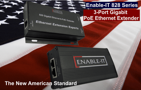 Enable-IT 2-Port PoE Extender Kit - Gigabit PoE over 4-pair wiring