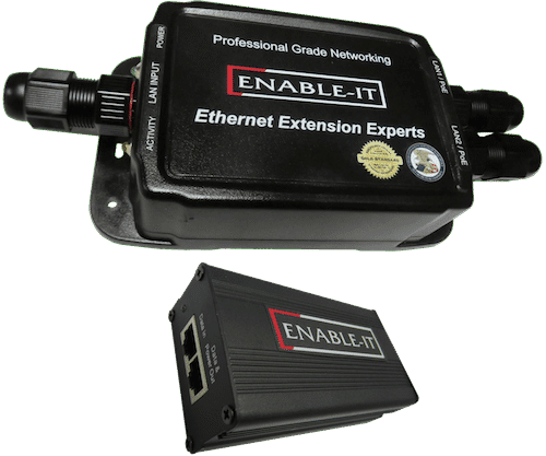 Enable-IT 2-Port Outdoor PoE powered 828P - Gigabit PoE over 4-pair wiring