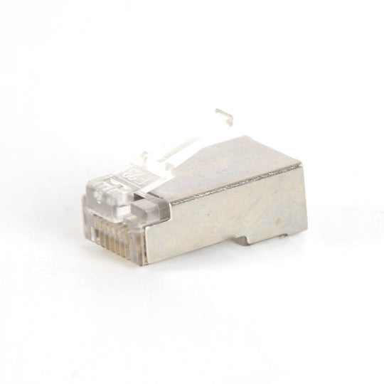 Vertical Cable Cat5E RJ45 Shielded Feed Through Plug 100 Pack
