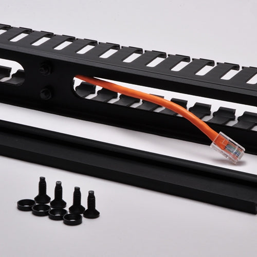 Quest 1U Horizontal Cable Manager 19 Inch 50 CCPD Closed