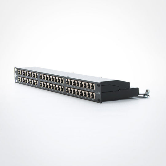 Vertical Cable 042-C6A/48 CAT6A Shielded Patch Panel - 48 Port