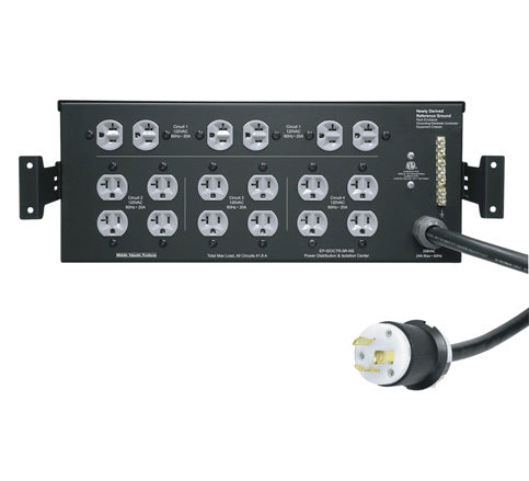 Middle Atlantic ISOCTR-5R-208-NS 4U Isolation Transformer, 5kVA - 208V, 18 Outlets, No Surge Protection